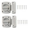 Push Lock, Pack of 2 Push Button Catch Door Lock,