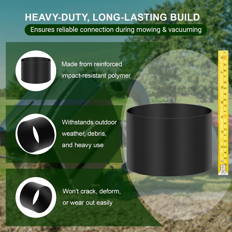 25900 Coupler 6-Inch Hose Connector, Compatible with Zero Turn Mowers