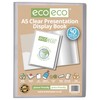 eco-eco Eco128 A5 50% Recycled 40 Pocket Clear Presentation Book