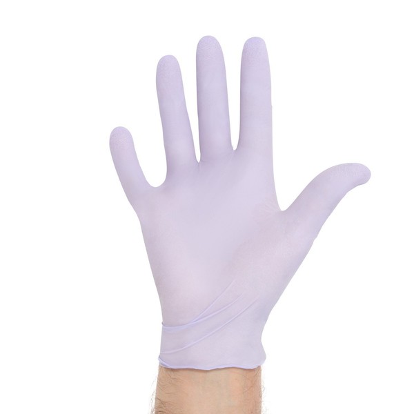 Halyard Lavender Nitrile, Powder-Free Exam Gloves, Small