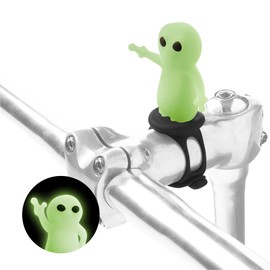 BONE Domestique aerodinámico de Silicona: Accesorio Decorativo para Bicicletas y salpicaderos. (Luminoso-Strap On, Talla única)