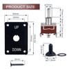 DMWD Waterproof Latching Toggle Switch ON-Off-ON 3Pin 3Position SPDT 30A
