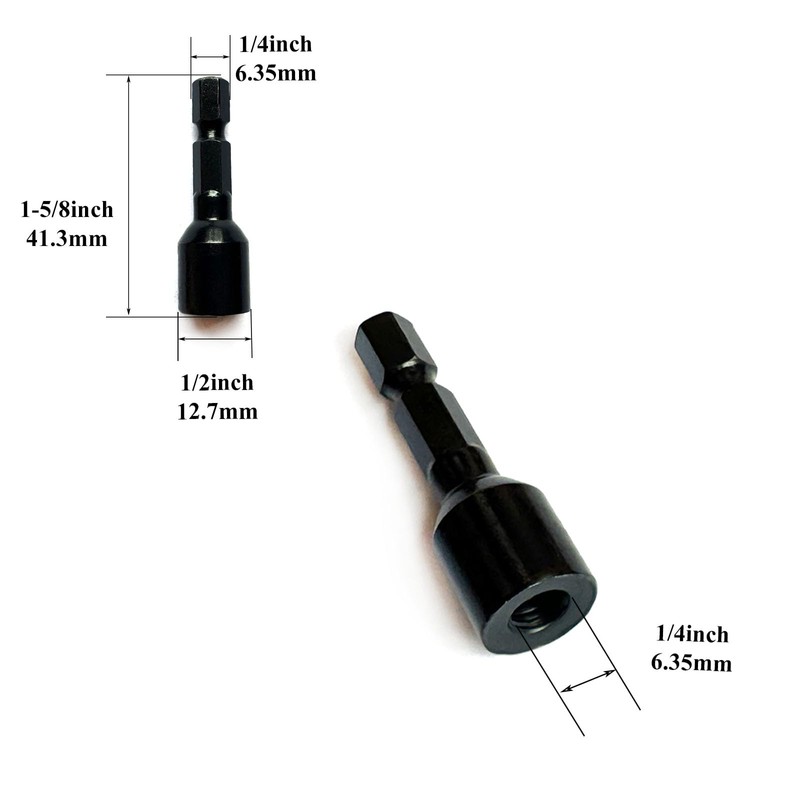 Yoliko 1/4"-20 Hanger Bolt Driver Double Headed Wood Screws Fully