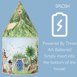 Splosh Light Up Fairy House - Pirate Party - Light up House for Kids and Baby's. Natural and Subtle LED Lighting to Brighten up Darker Rooms and Shine Light for Kids