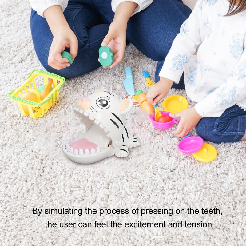 Biting Finger Toy Cartoon Animal Stress Relieve Anxiety Hand Eye