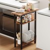 Heybly Narrow Side Table for Small Space, 25.2" Tall Nightstand
