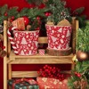 Putuo Decor Christmas Planters, 5.9in Small Christmas Metal Tin Buckets