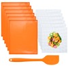 Aemygo 6 Pcs Silicone Dehydrator Sheets with Edge, Reusable Mesh