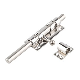 Slide Bolt Gate Latch Heavy Duty 304 Stainless Steel Barrel Bolt not Include Padlock Sliding Door Lock 6/8/10 Inch (8 Inch)