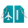 5Pack Silicone Luggage Tag with Name ID Card Perfect to