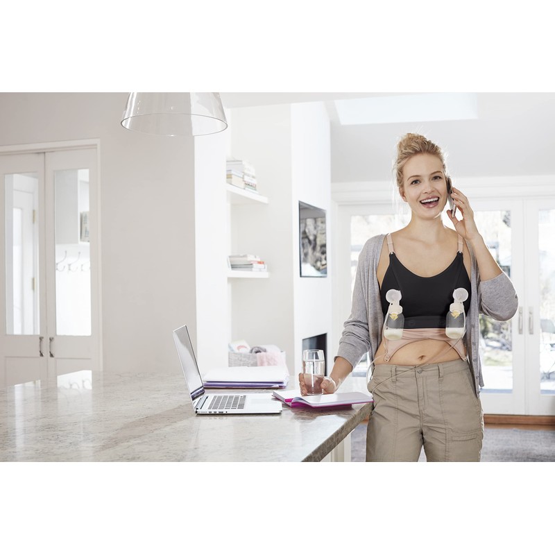 Clip and Pump™ Nursing Bra, black