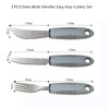 Weighted Extra Wide Handles Easy Grip Cutlery Set, Disability Ideal