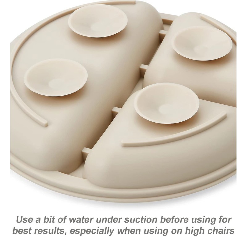 PandaEar Silicone Baby Feeding Set| 2 Pack Silicone Divided Suction