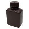 Tarsons 583430 Brown Square Jar HDPE / Lid: PP 250ml