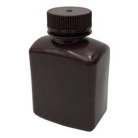 Tarsons 583430 Brown Square Jar HDPE / Lid: PP 250ml