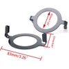WADY 4PCS Black Metal Lamp Harp Holder Adapters (1.65") -