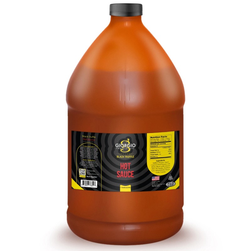 Giorgio Truffle Shop Black Truffle Hot Sauce 1 Gallon /