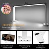 XSMNER Foldable Nail Desk Lamp with Phone Holder, 456 LEDs