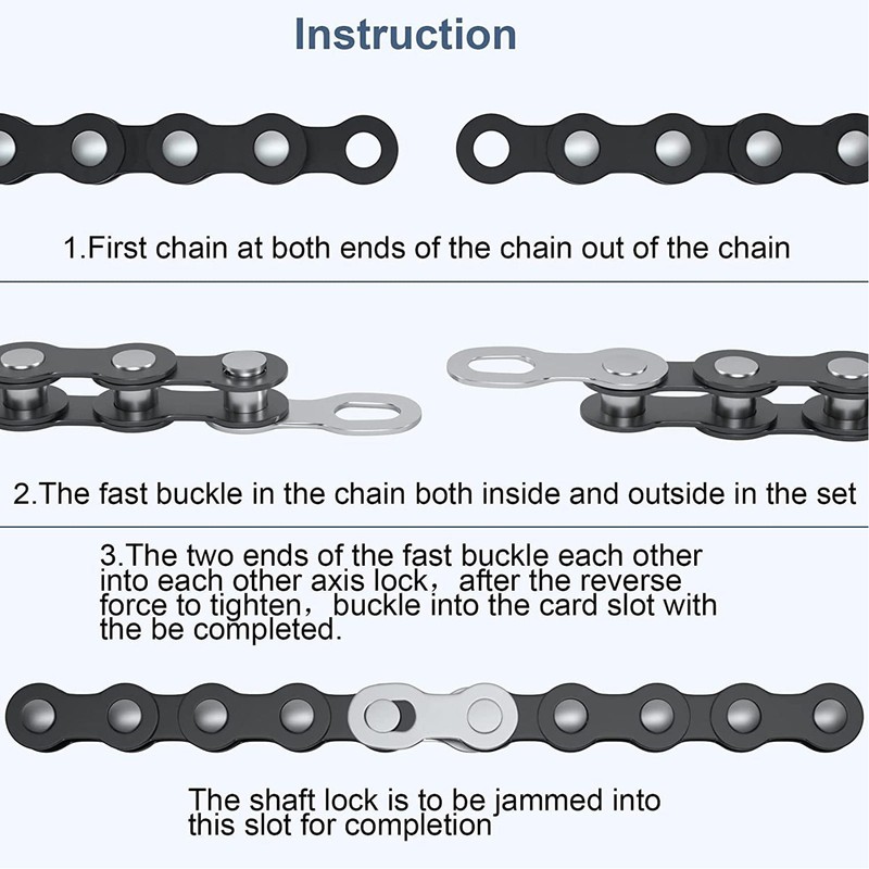 20PCS Chain Master Link Roller 40MN Recyclable Detachable High Hardenability