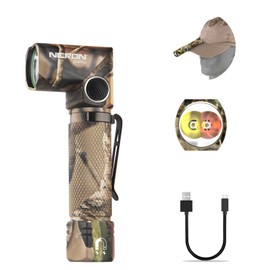 NICRON B74plus White/Red Light Flashlights Rechargeable,High Lumens 90 Degree Magnetic for Handfree,IP65 Waterproof 700 Lumens Compatiable with AA Battery for Hunting Outdoor Work Emergency.