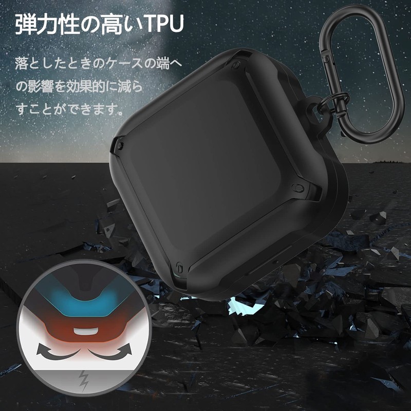 SKTDWEI For Beats Fit Pro Case, TPU Military Shell Protective