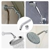 Shower Head Extension Arm, G1/2" 20cm Curved Forward Stainless Steel