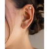 PRTGL Stud Earrings for Women - 14K Gold Plated Tiny