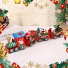 VitalBloom Christmas Decoration Train Ornament Santa Claus Figurine Decoration Gift
