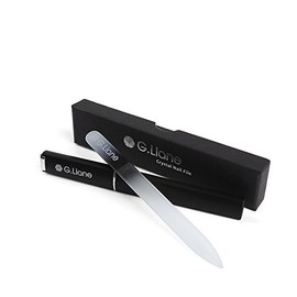 Crystal Nail File–Professional Double Sided Glass Fingernail Files with Case,Manicure for Natural Acrylic Gels Nails,Manicure Tools for Home and Salon
