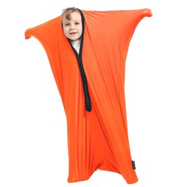 Hugsmiling Body Sock Sensory Kids, Small, Good for Kids Height 1~1.2 Meters, Soft Material with Strong Stitching (Bright Orange)