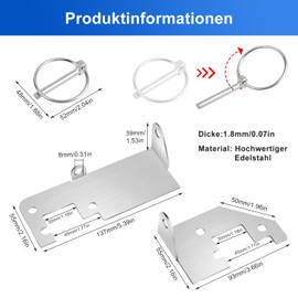 Niuny Rear Door Lock Burglary Protection Caravan Roof Burglary Protection Camper Protect Rear Door Theft Protection Motorhome Rear Door Burglary Protection Accessories for Fiat Ducato X250 Camping