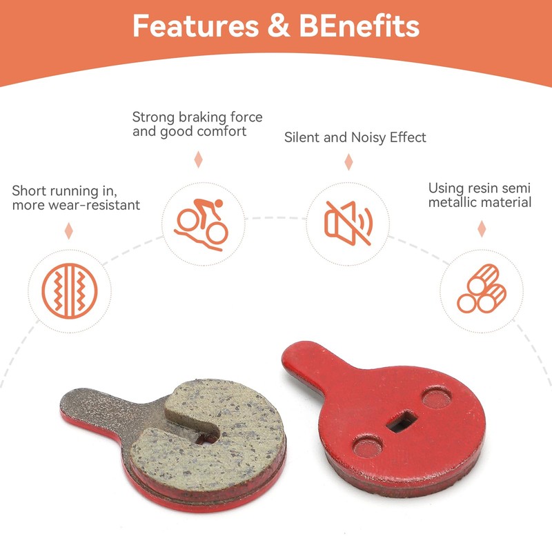 Agatige Bicycle Disc Brake Pads, Electric Bicycle Disc Brake Pads