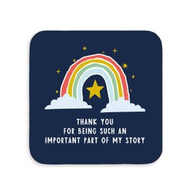 Manta Makes Mentor thank you gift, coaster for colleague teacher friend mentor gifts, thank you gifts for women, thank you gifts for men, thank you gifts for friends (Part of my story)