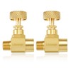 Litorange 2 Pack Heavy Duty Brass Replacement Control Needle Valve