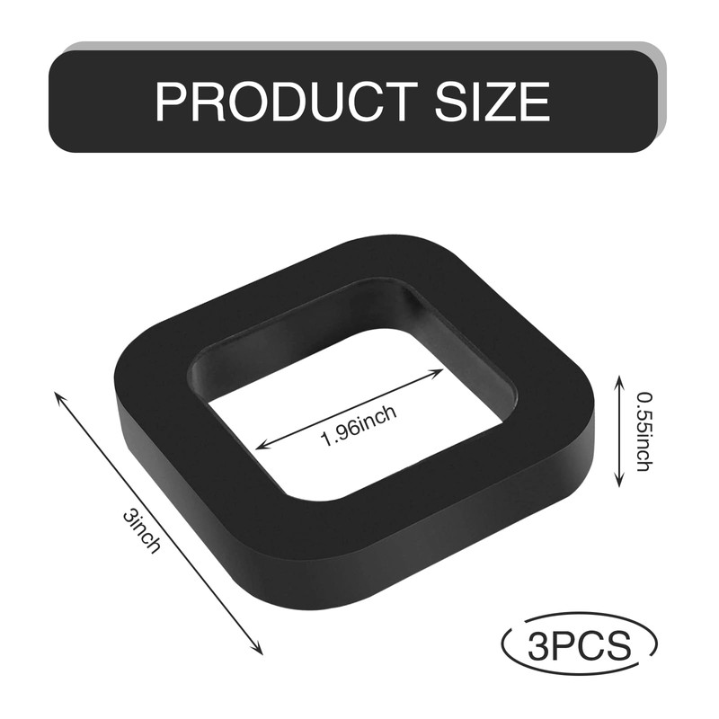 getfay 3 PCS Trailer Hitch Cushion Pad, 2" Hitch Receiver