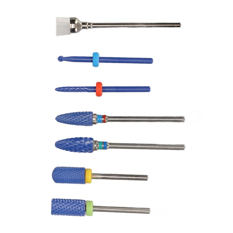 7pcs Nail Drill Bit Home Salon Portable Ceramic Cuticle Remover
