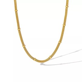 ZARD Mesh Chain Station Necklace