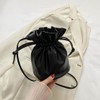 NICE SELECTION Women's Mini Shoulder Bag, Drawstring Bag, Smaller, Lightweight,