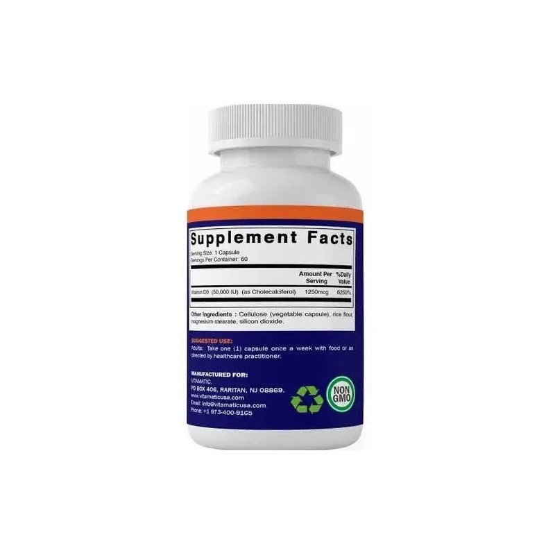 Vitamatic Vitamina 000 Colecalciferol Dosis Semanal Cápsulas