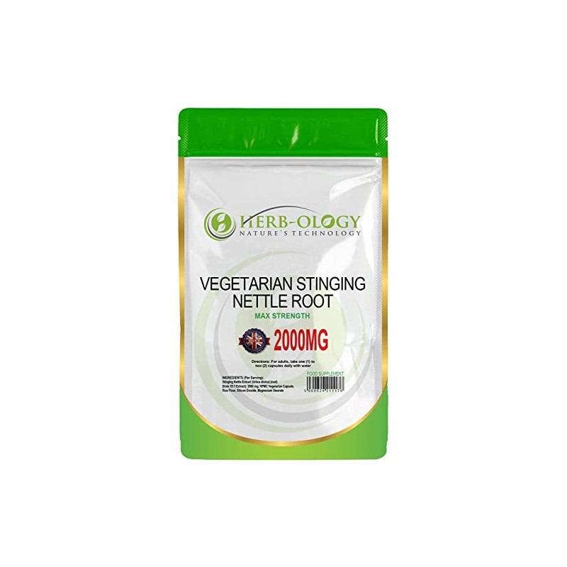 Herb-Ology Stinging Nettle Root Capsules | 60 Nettle Root Capsules