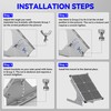 Voltset Solar Panel Mount Stand: 13.8in Immortal Steel Adjustable Angle