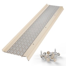 LEAF4GO 5" Leaf Guards for Gutters with Stainless Steel Micromesh Gutter Guard Leaf Filter – Contractor Grade Aluminium Gutter Covers from Manufacturer (1 Feet Sample Pack, Eggshell