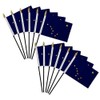 Alaska 4x6in Stick Flag - 1 dozen pack