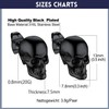Skull Studs for Men Women Black Skull Head Stud Earrings