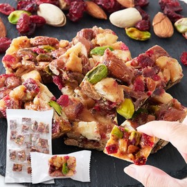 EBLIM Caramel Almond Praline Talked On TV, Traditional "Okoshi" Formulation, Individually Packaged, Bite-Size, Caramelized Nuts, Dried Fruits, Almonds, Cranberries, Pistachios, Coconuts, Made in