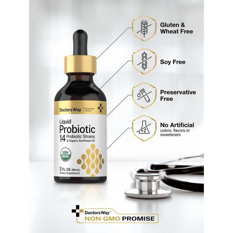Doctor's Way Liquid Probiotic | 2 fl oz | Organic