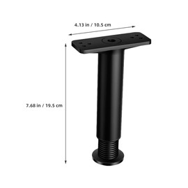 Veemoon 4pcs Bed Slats Support Leg, Adjustable Bed Frame Leg Retractable Heavy Duty Furniture Columns Retractable Heavy Duty Furniture Feet Bed Center Stabilizer, Plastic Steel (20-37CM)