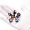 Yourandoll 7pcs Zinc Alloy Metal Dice Polyhedral Dice Dice Dice