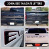 Tailgate Insert Letters -3D Raised Tailgate Letters Compatible with 2019-2022