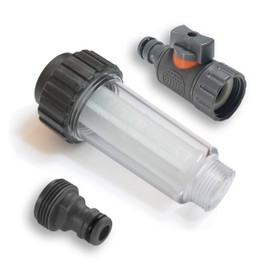 MI:KA:FI Water Filter with Replacement Strainer | as Filling Filter for Motorhome, Caravan, Caravan, Boat | with Quick Adapter and Regulating Valve